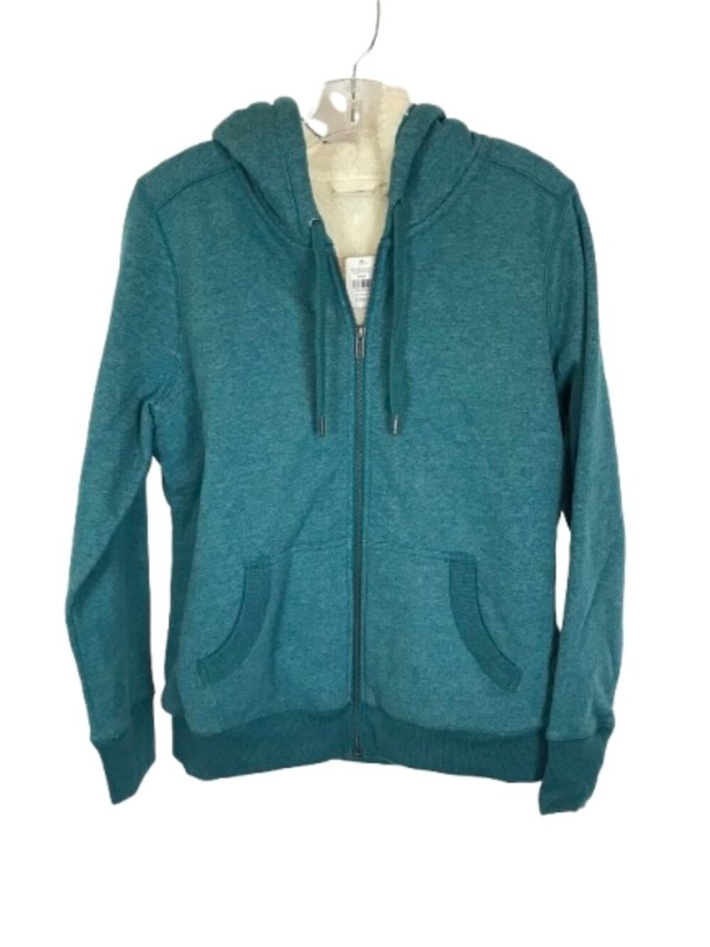 NWT LL Bean Size Small Deep Teal Sherpa-Lined Winter Hoodie Jacket NEW